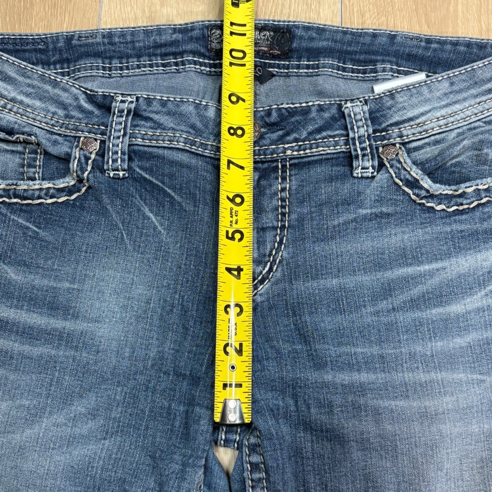 Silver Jeans Co Aiko Mid Boot Blue Denim Jeans W33 L33 L83717SAI240 Medium‎ Wash - Picture 9 of 11